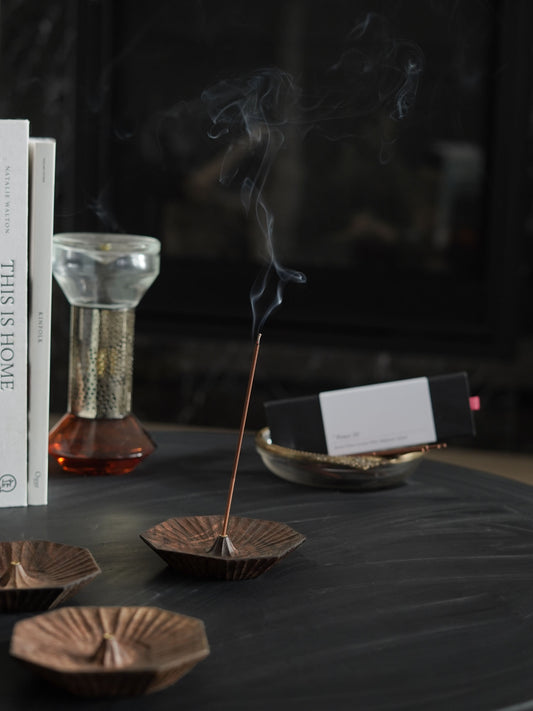 Wood Petal Incense Burner