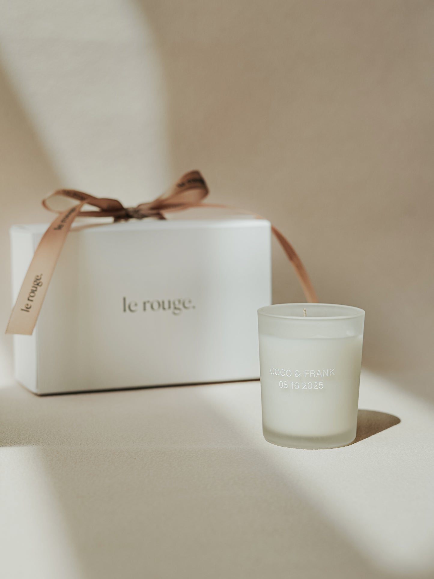 CUSTOM FAVORS - Luxe Glow Candle